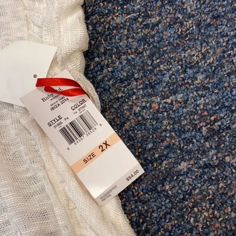 Ruby Rd. White Top sz. 2X NWT - Picture 4 of 5